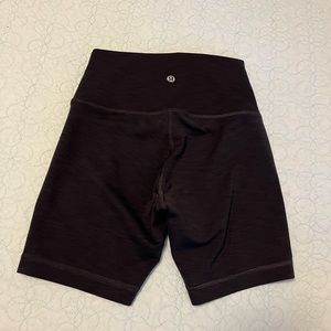 Black/Dark Grey Lululemon workout shorts